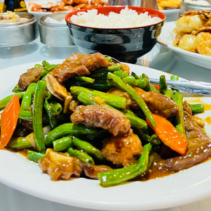 beef short rib with green beans